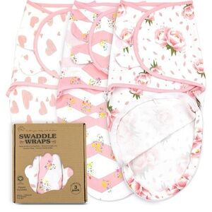 Bible Baby Swaddle Sleep Sack with Velcro and Zipper. Set of 3. 0-3 Months